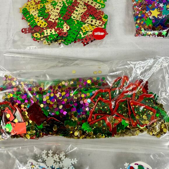 Peacock Papers Christmas Confetti Party Supplies NOS Vintage - Picture 6 of 7